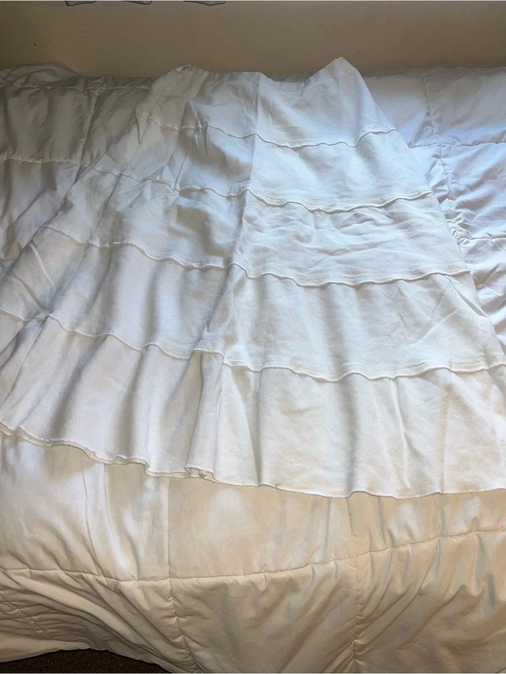 White Ruffled Skirt